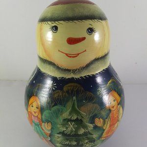 Artist signed  roly poly jingle  doll